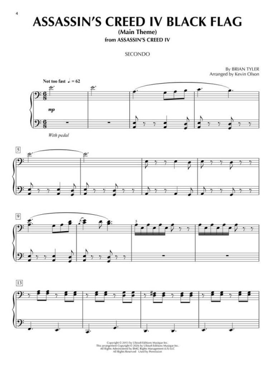 Video Game Music for Piano Duet