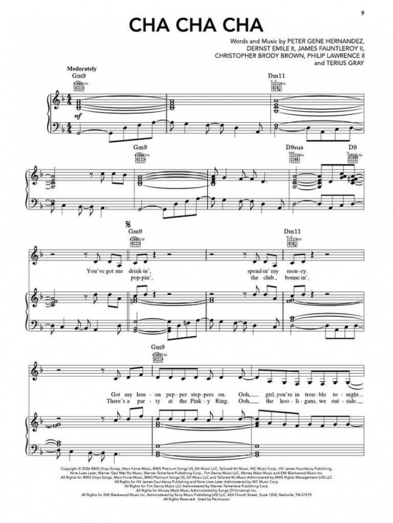 Bruno Mars - The Romantic (PVG)