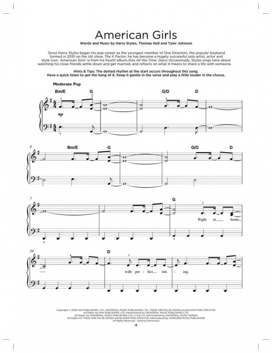Really Easy Piano: Chart Hits of 2025-2026