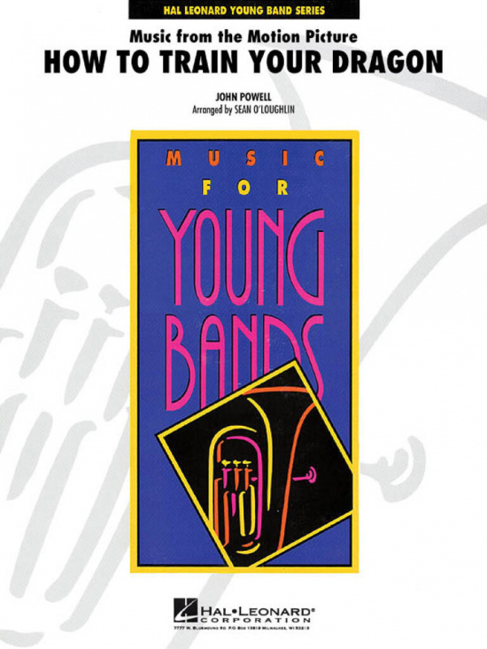 Omslaget till arrangemanget How to Tarin Your Dragon för blåsorkester. 
