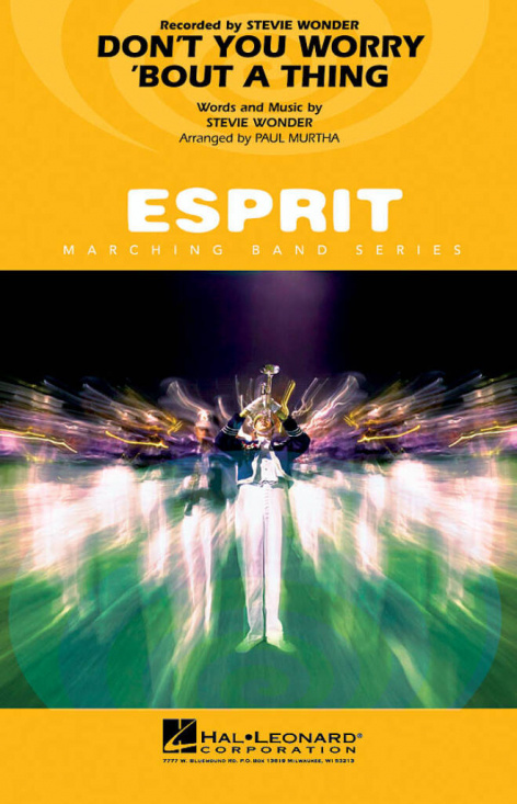 Murtha: Don't You Worry 'Bout a Thing (Stevie Wonder) för marching band partitur och stämmor