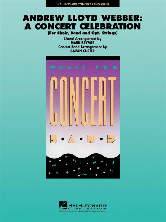 Lloyd Webber: A Concert Celebration för blåsorkester grade 4 partitur och stämmor