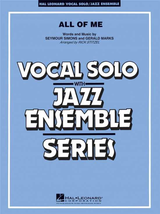Marks/Simons: All of Me for Vocal Solo with Jazz Ensemble