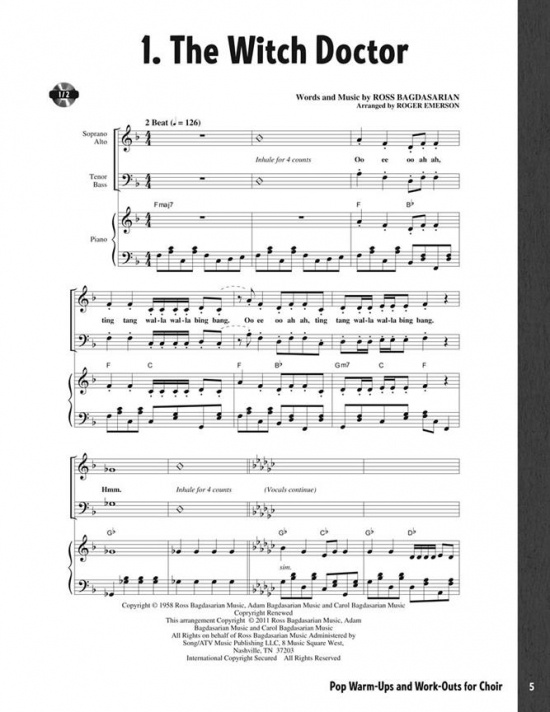 Pop Warm-Ups And Work-Outs For Choir 1