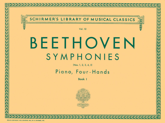 Beethoven Symfonier 1-5 för piano fyra händer