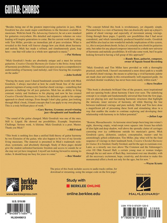 Creative Chordal Harmony for Guitar m ljudspår