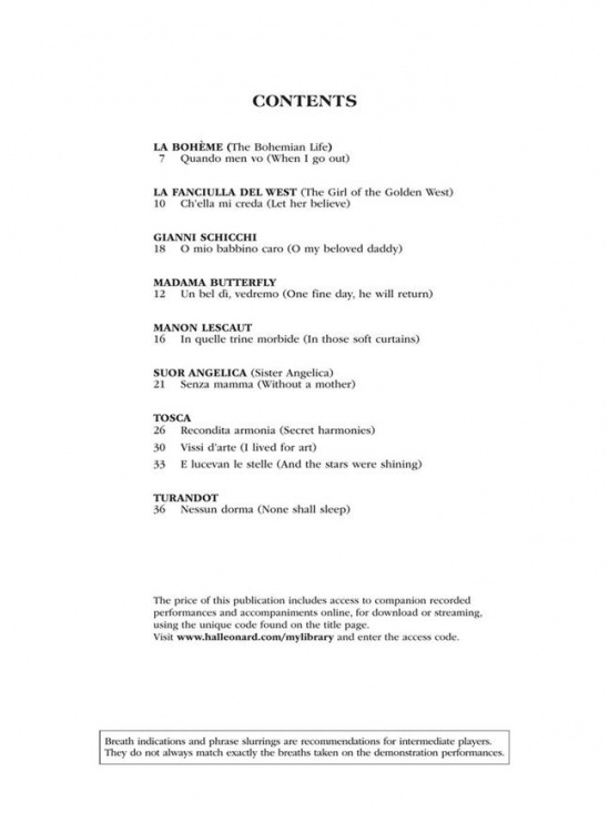 Play Puccini - Flute