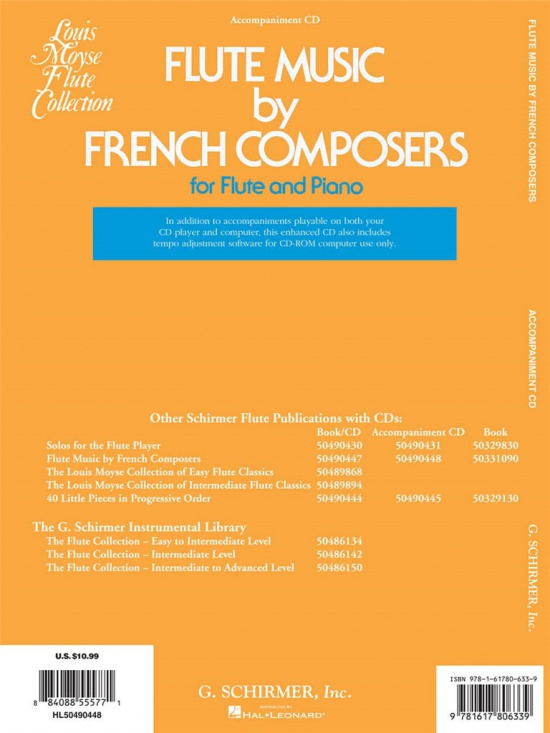 Flute Music By French Composer Cd-skiva