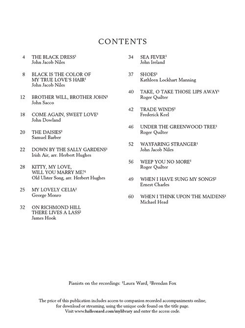 Introduction to Art Song for Baritone/Bass