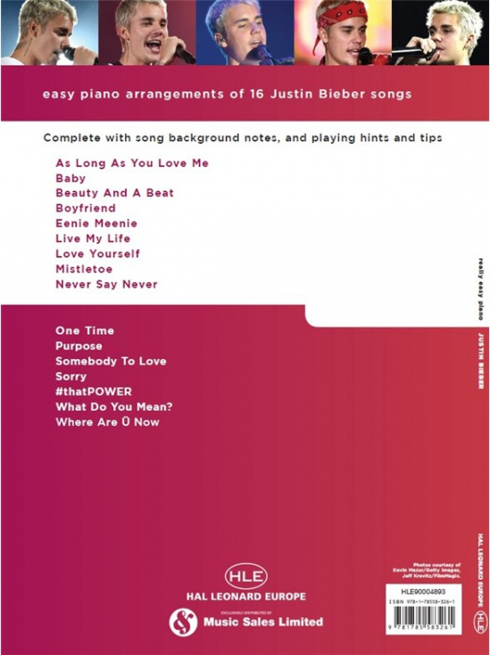 Really Easy Piano Justin Bieber