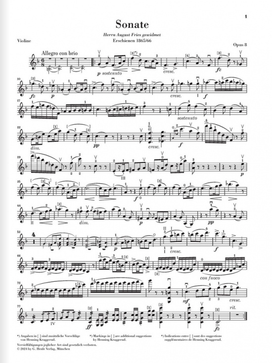 Grieg: Sämtliche Werke für Violine und Klavier 