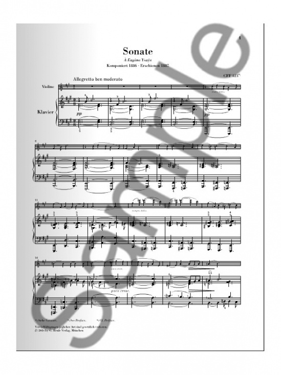 César Franck: Violin Sonata i A