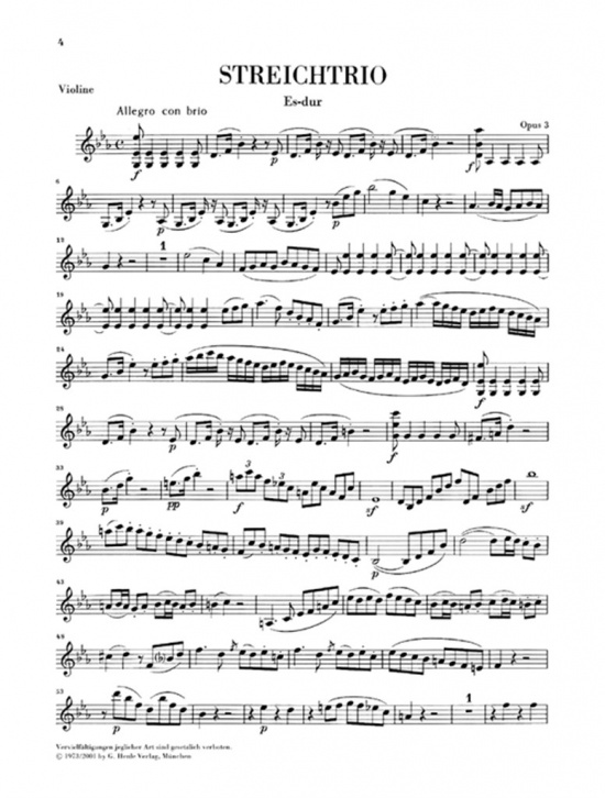 Beethoven: Streichtrios und Streichduo