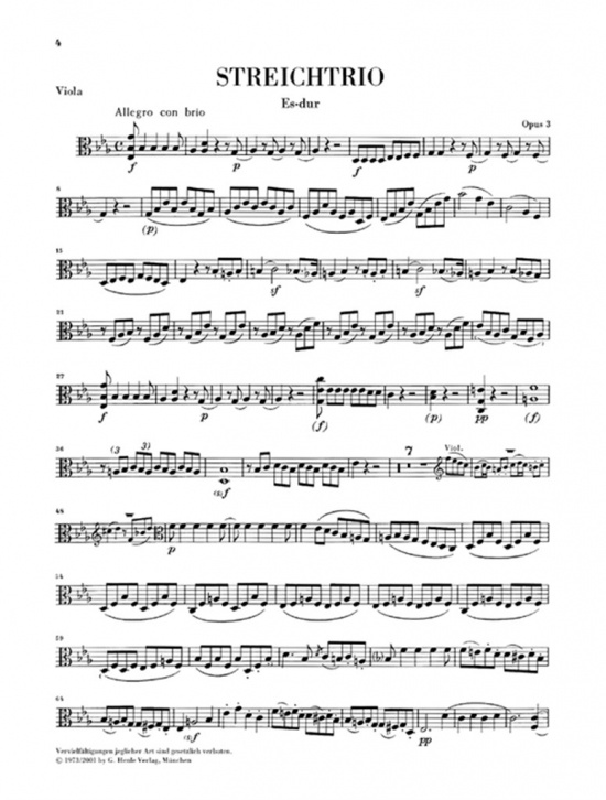 Beethoven: Streichtrios und Streichduo