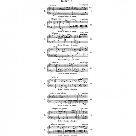 Mozart: Klaviersonaten Band 1