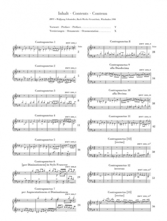 Bach: Die Kunst der Fuge BWV 1080