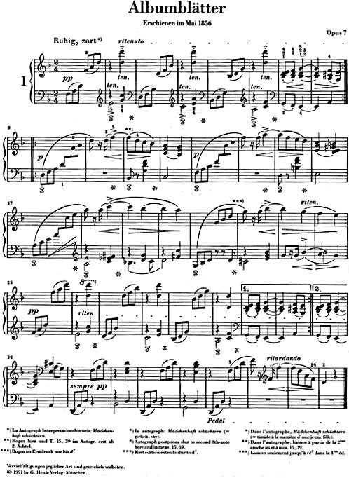 Kirchner: Ausgewählte Klavierwerke