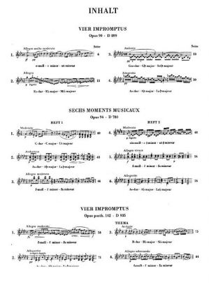 Schubert: Impromptus und Moments musicaux