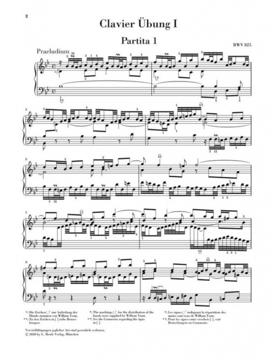 Bach: Sechs Partiten BWV 825-830 för piano
