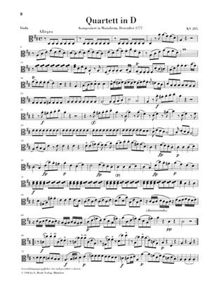 Mozart: Flöjtkvartetter Flöjt+Stråkstämmor