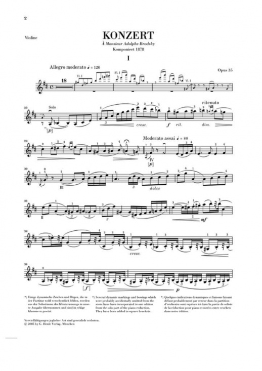 Tjajkovskij: Violinkonzert D-dur opus 35 för violin och piano