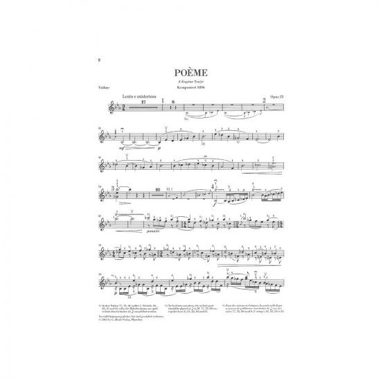 Chausson: Poeme för violin och piano Opus 25