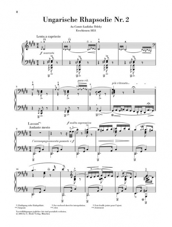 Liszt: Ungarische Rhapsodie Nr 2