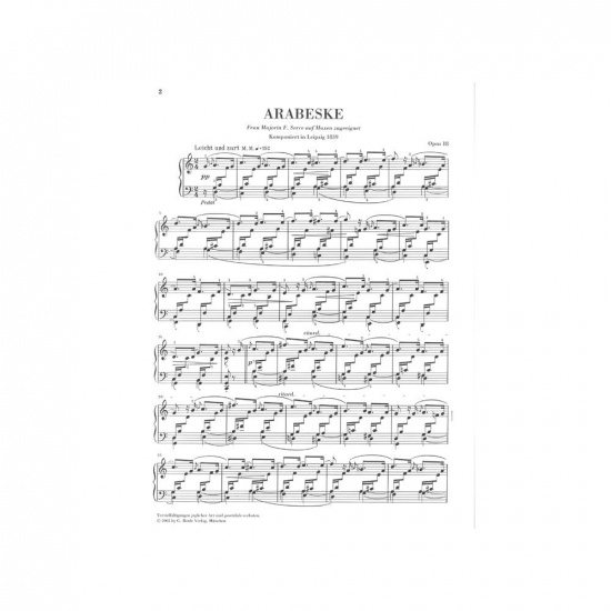 Schumann: Arabesque C major