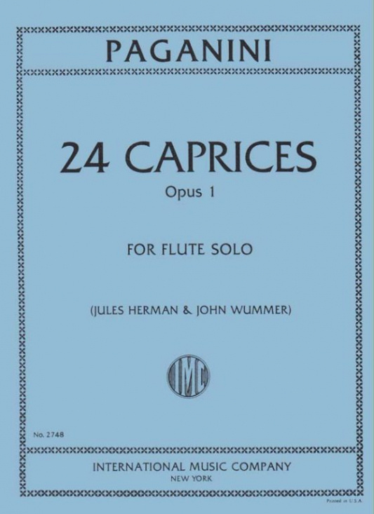 Paganini: 24 Caprices op.1 Soloflöjt