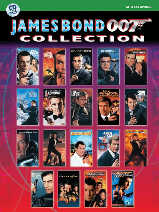 James Bond 007 Collection med CD för playalong för altaxofon