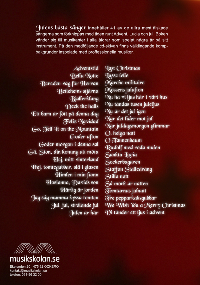 Julens bästa sånger för viola 2-pack