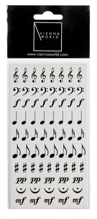 Klistermärken musiksymboler 2 ark