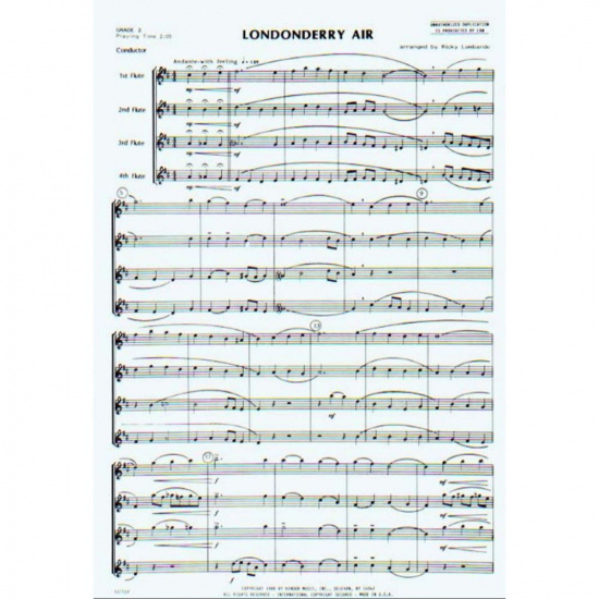 Londonderry Air för flöjtkvartett