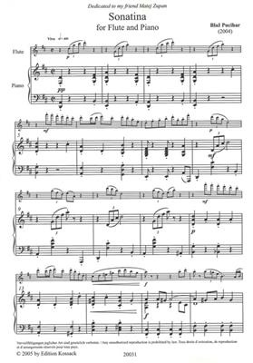 Pucihar: Sonatina (inkl Aria) för flöjt och piano