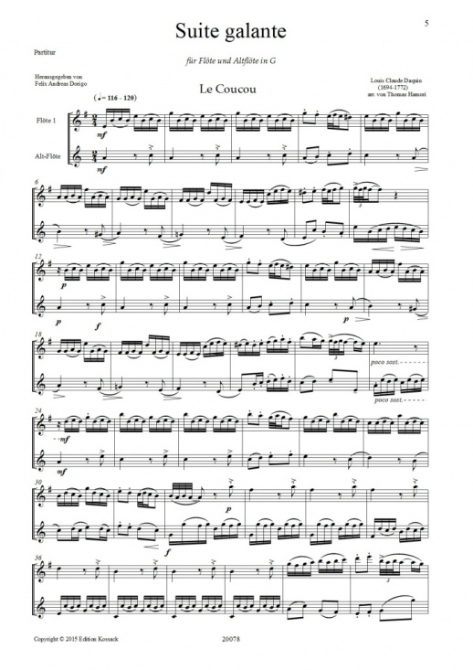 Hamori: Suite galante för flöjtduett