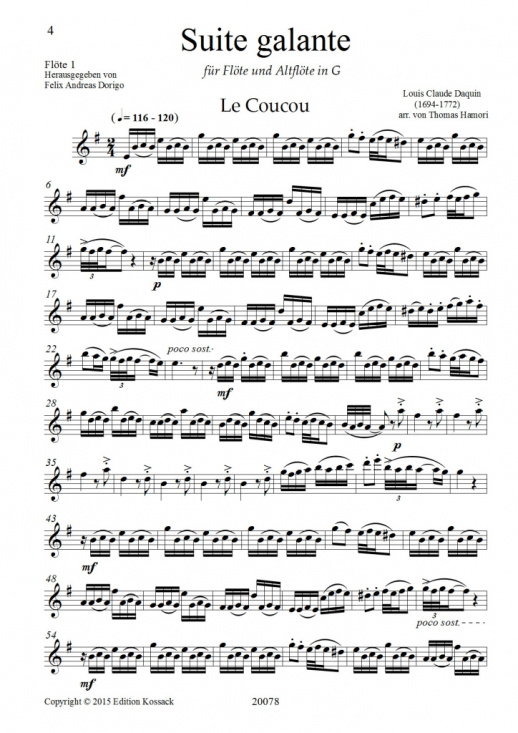 Hamori: Suite galante för flöjtduett