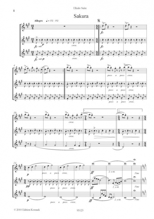 Floee: Elkido-Suite för flöjttrio