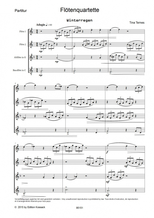 Tina Ternes: Flötenquartette