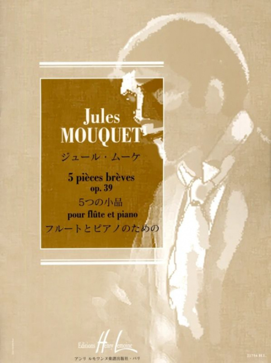 Mouquet: 5 pièces brèves opus 39 flöjt och piano