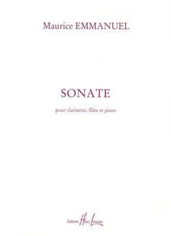 Emmanuel: Sonate (for clarinet, flute and piano)