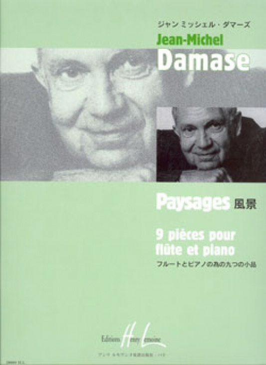 Damase: Paysages Flöjt+piano