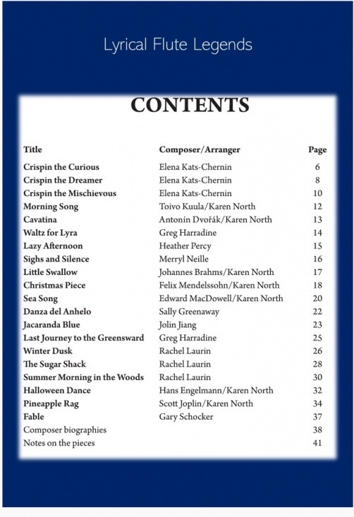 Lyrical Flute Legends 20 Works for flute and piano
