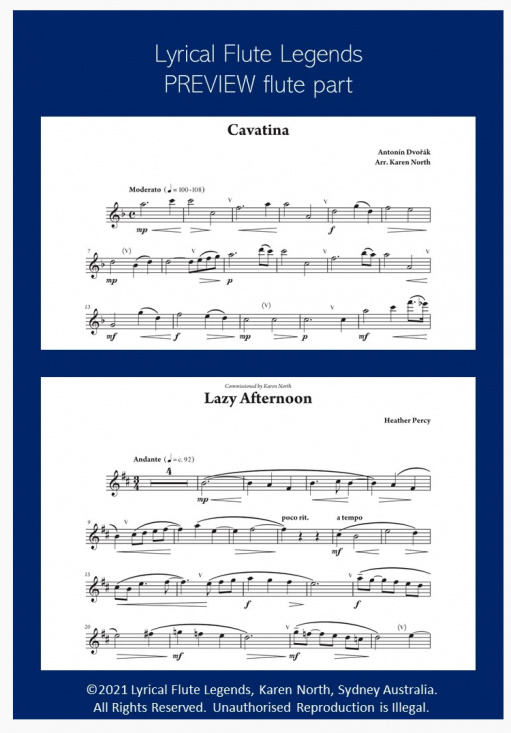 Lyrical Flute Legends 20 Works for flute and piano