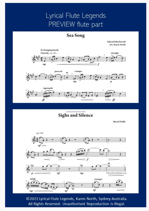Lyrical Flute Legends 20 Works for flute and piano