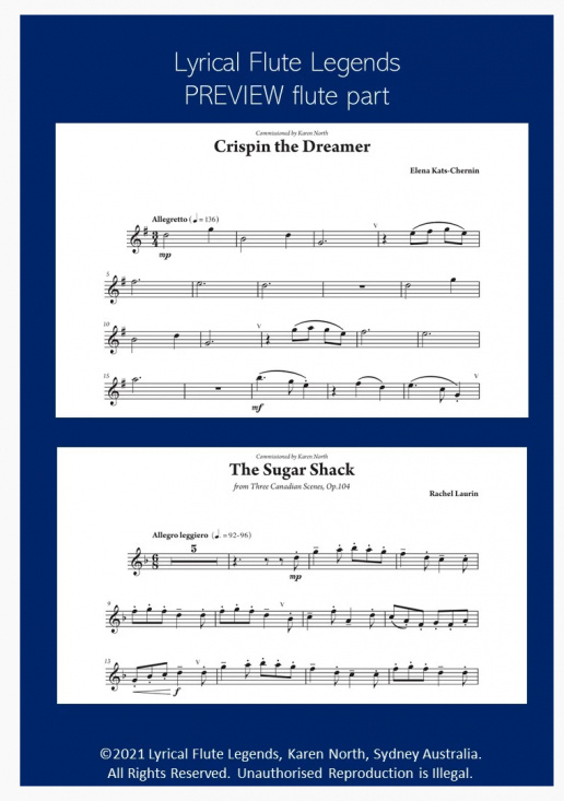 Lyrical Flute Legends 20 Works for flute and piano