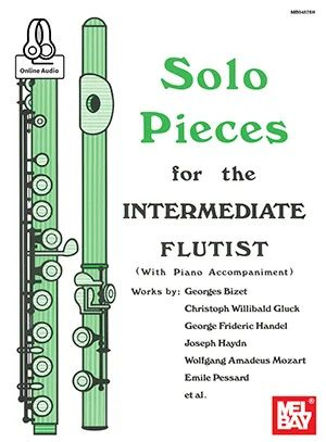 Solo Pieces for the Intermediate Flutist flöjt och piano med online audio