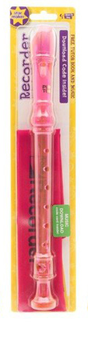 Blockflöjt sopran PureTone genomskinligt rosa