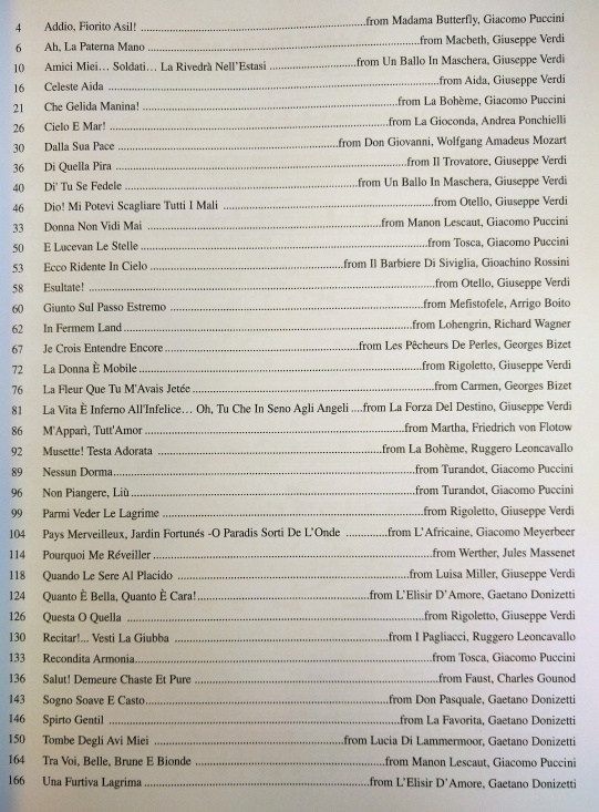 Opera: Arias for Tenor