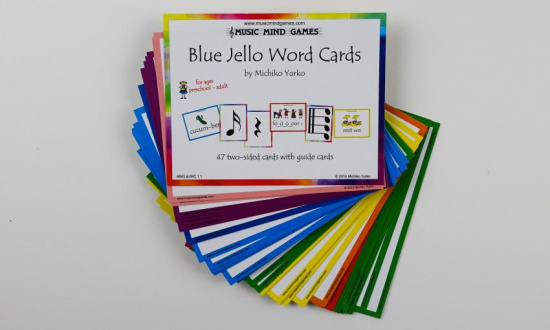 Music Mind Games Blue Jello Word Cards