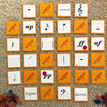 Music Mind Games Music Symbol Cards Set 1